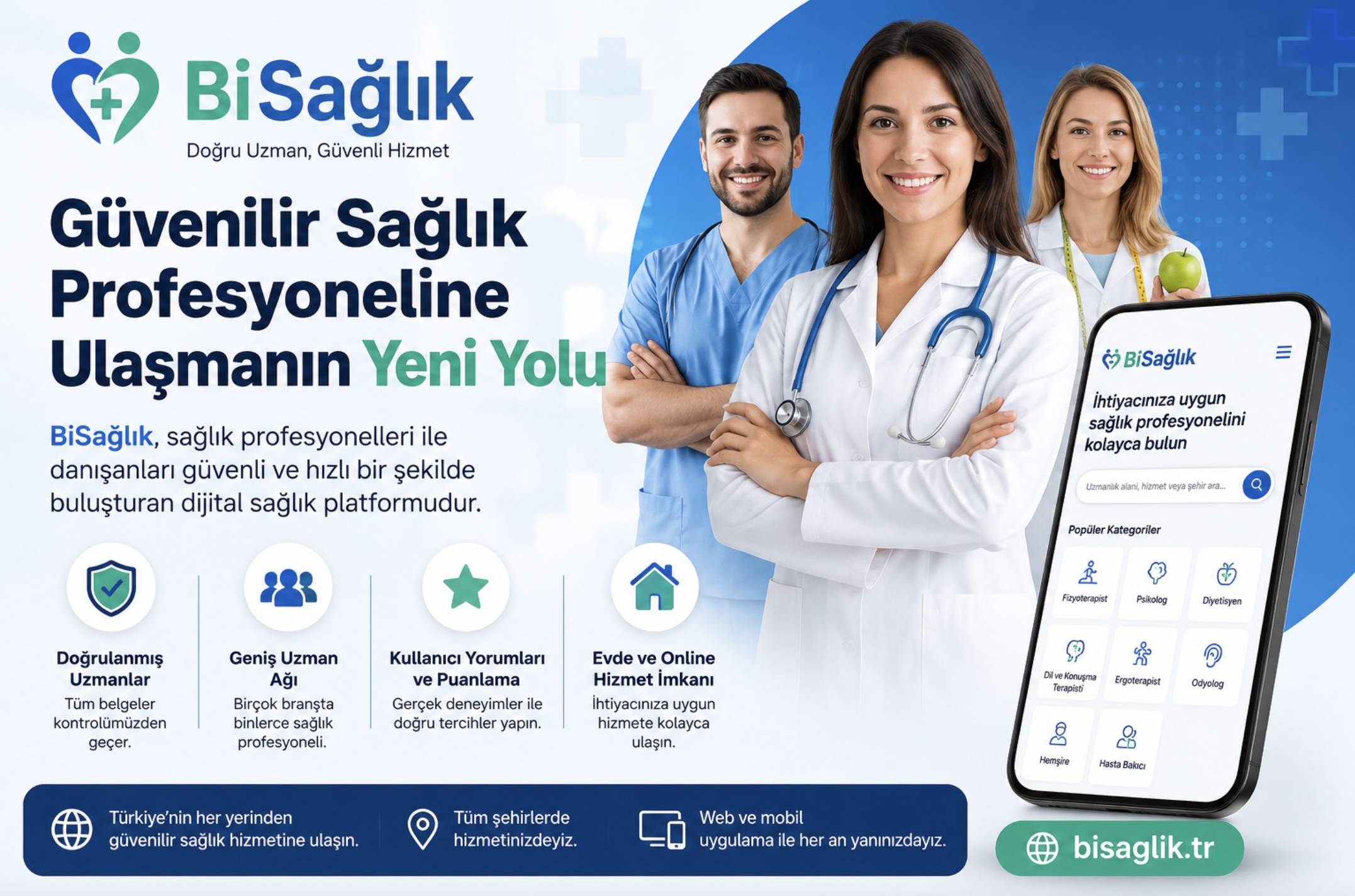 Güvenilir Sağlık Profesyoneline Ulaşmak Artık Daha Kolay: BiSağlık Dijital Sağlıkta Yeni Bir Dönem Başlatıyor